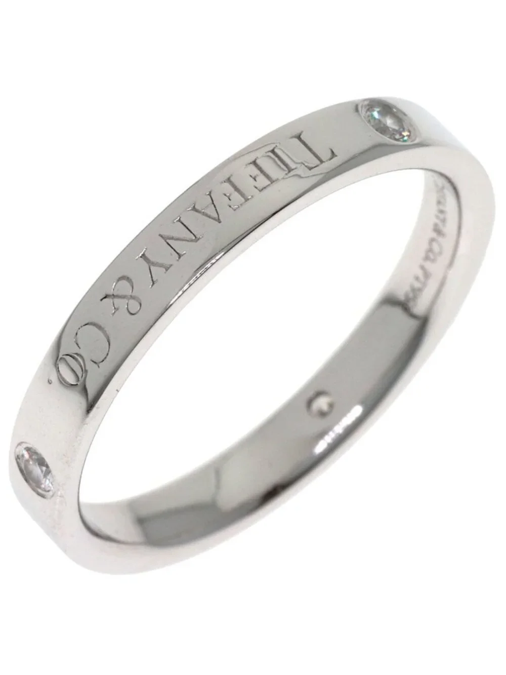 Tiffany & Co Flat Band Diamond Ring
